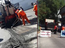 Obras de ampliación en la avenida 25 de mayo