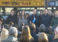 Macri y Vidal inauguraron de forma parcial las obras del Metrobus Ruta 8