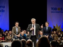 Alberto, Massa y Katopodis en San Martín