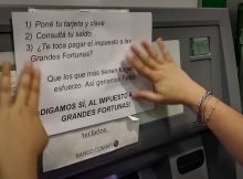 Intervención en San Martín para que el aporte de las grandes fortunas sea ley