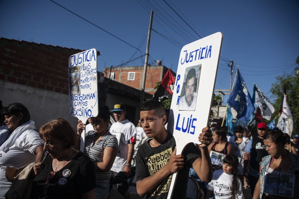 Protestas por violencia narco en 2013. José León Suárez.